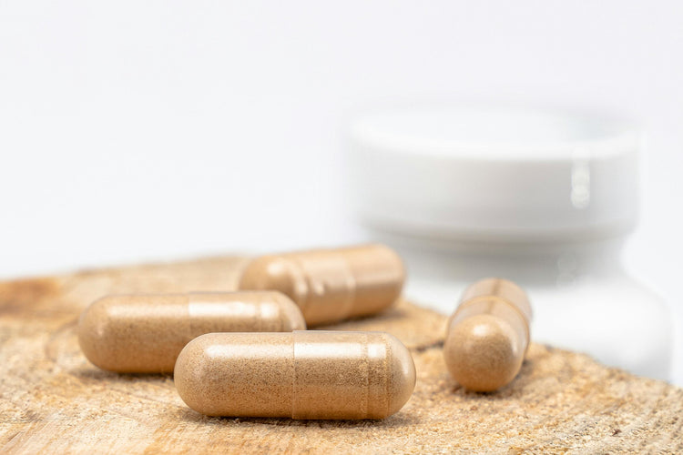capsules with organic ingredients inside